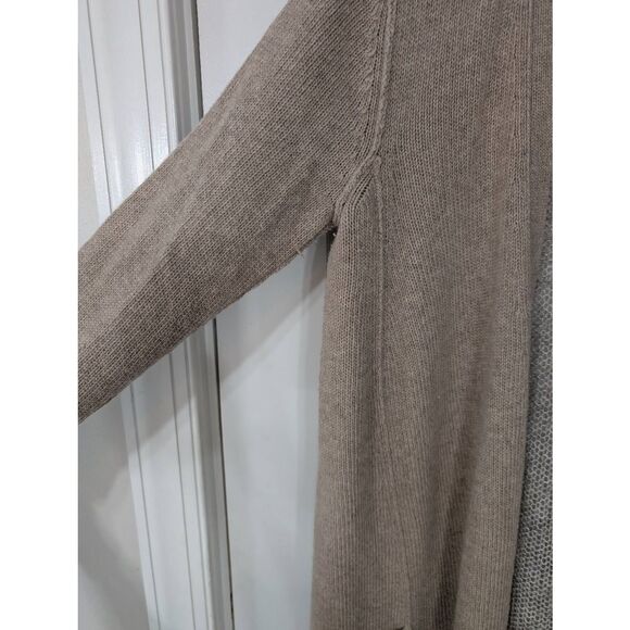 Theory Cardigan Sweater women's large tan mohair longer Neutral luxury - Picture 4 of 7